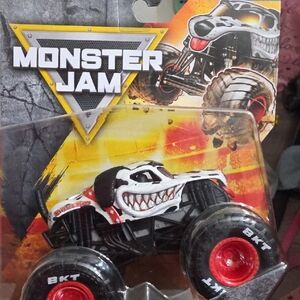 Monster Jam Grave Digger Style Monster Truck Toy - Dalmation Mutt 🖤🤍